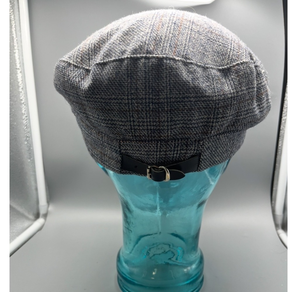 Vintage 80s Adams New York Wool Newsboy Cap Size 7 1/8 - Picture 2 of 5